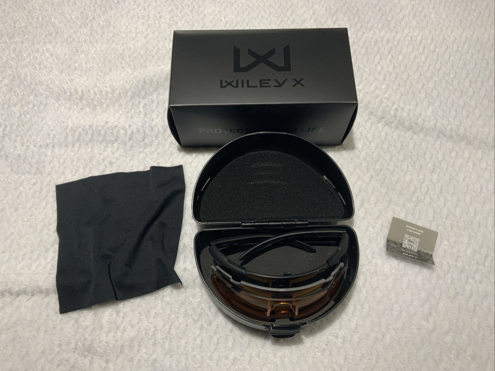 Wiley X 408 SABER Sunglasses Eye Protect Grey/Clear/Rust Lense Matte Black Frame