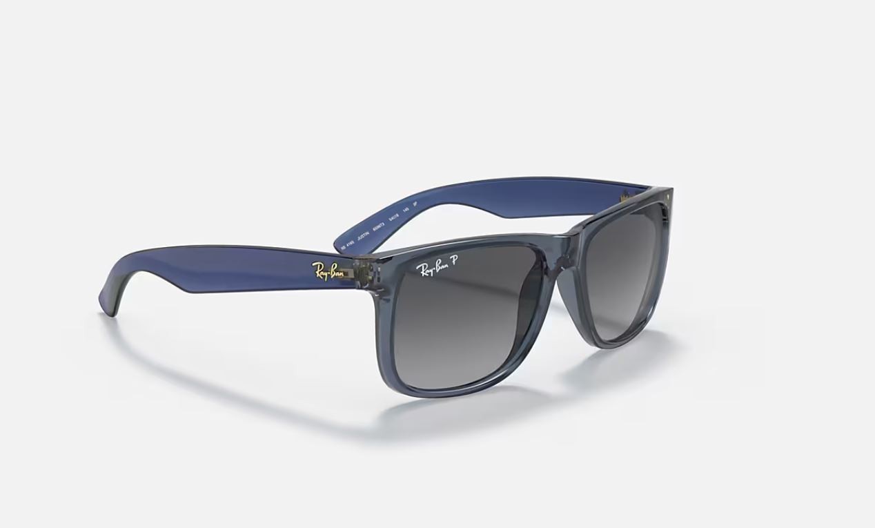 Ray-Ban Justin Classic Transparent Blue/Grey Gradient Polarized 54 mm RB4165