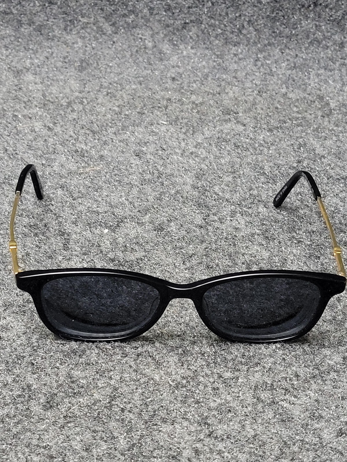 Sunglasses Unisex Adults Black Square Slim Metal Plastic Frame FM17016 3JX1124