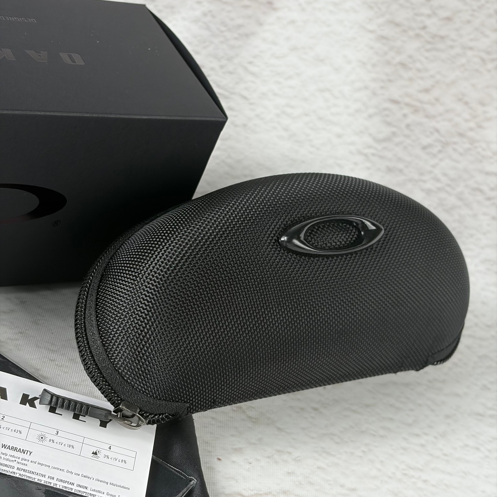 NEW Oakley HSTN Sunglasses Black Clear Frame Prizm Ruby Lens