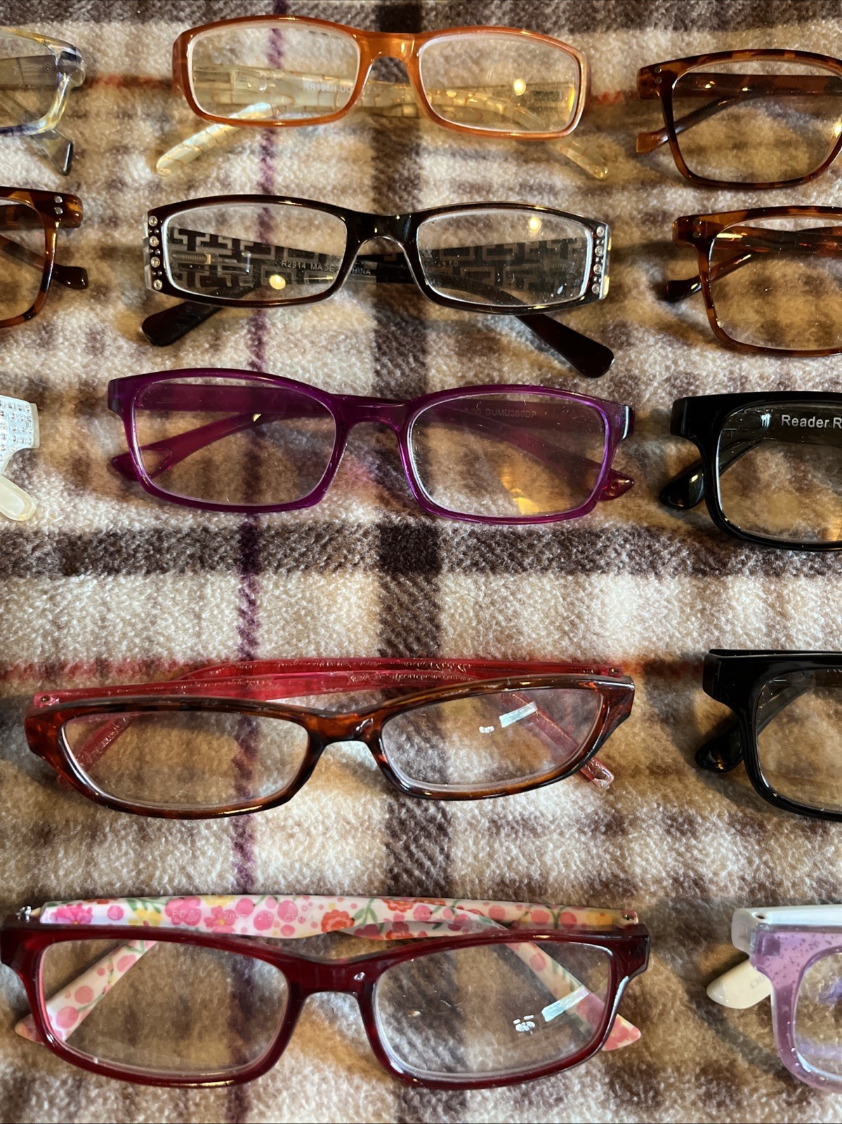 20x Pc Glasses Lot Eyeglasses Readers Tortoise Plastic Eyewear Frames Bundle