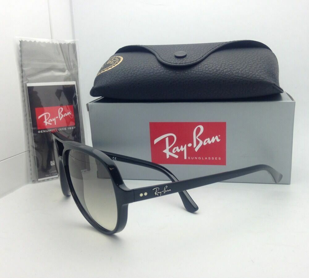 New RAY-BAN Sunglasses RB 4125 CATS 5000 601/32 59-13 Black w/Grey Gradient Lens
