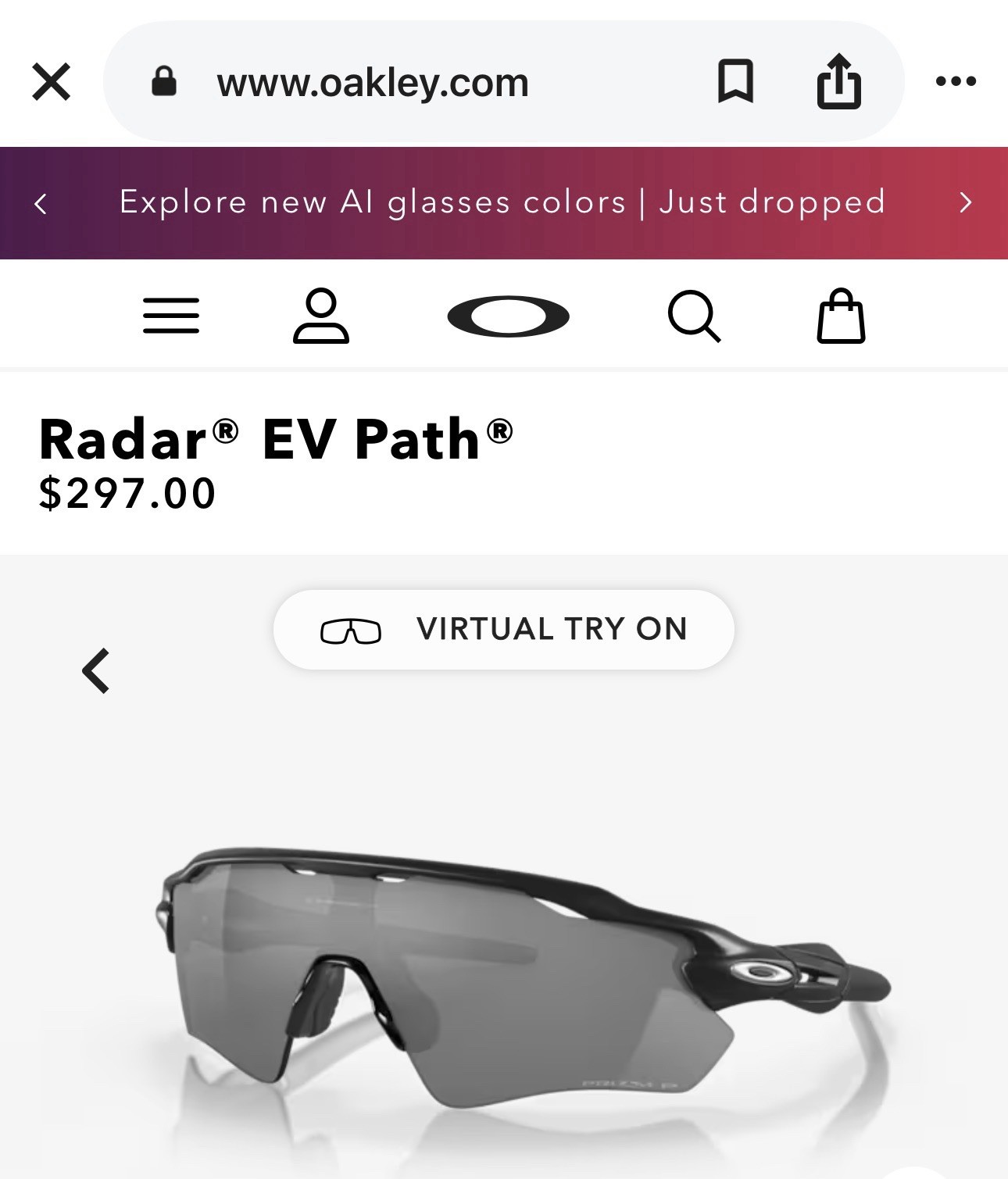 Oakley Radar EV PRIZM Women’s Sunglasses – OO9208-5138