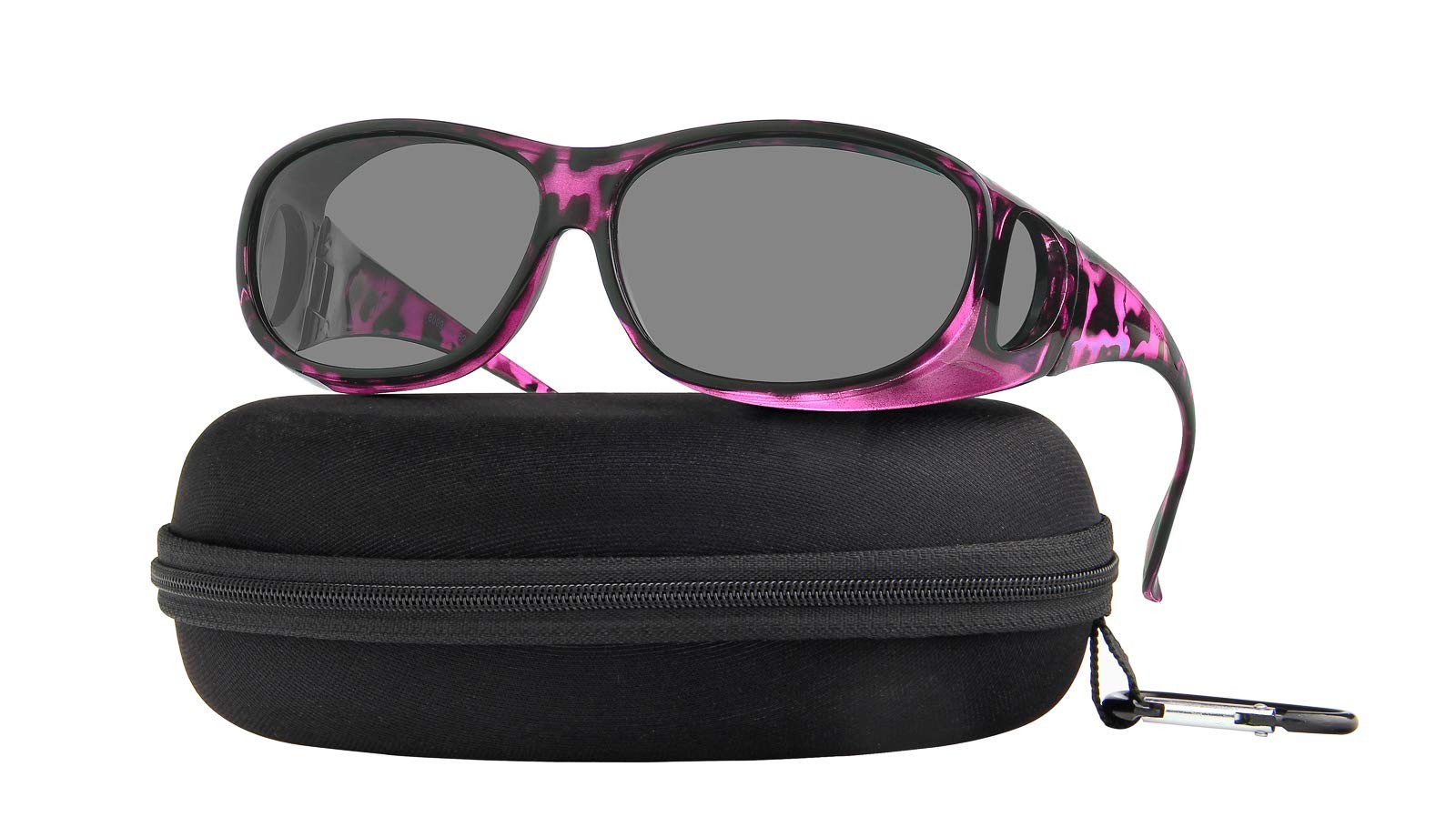 Fit Over Sunglasses Polarized Lens Case Included Wear Over Prescription
