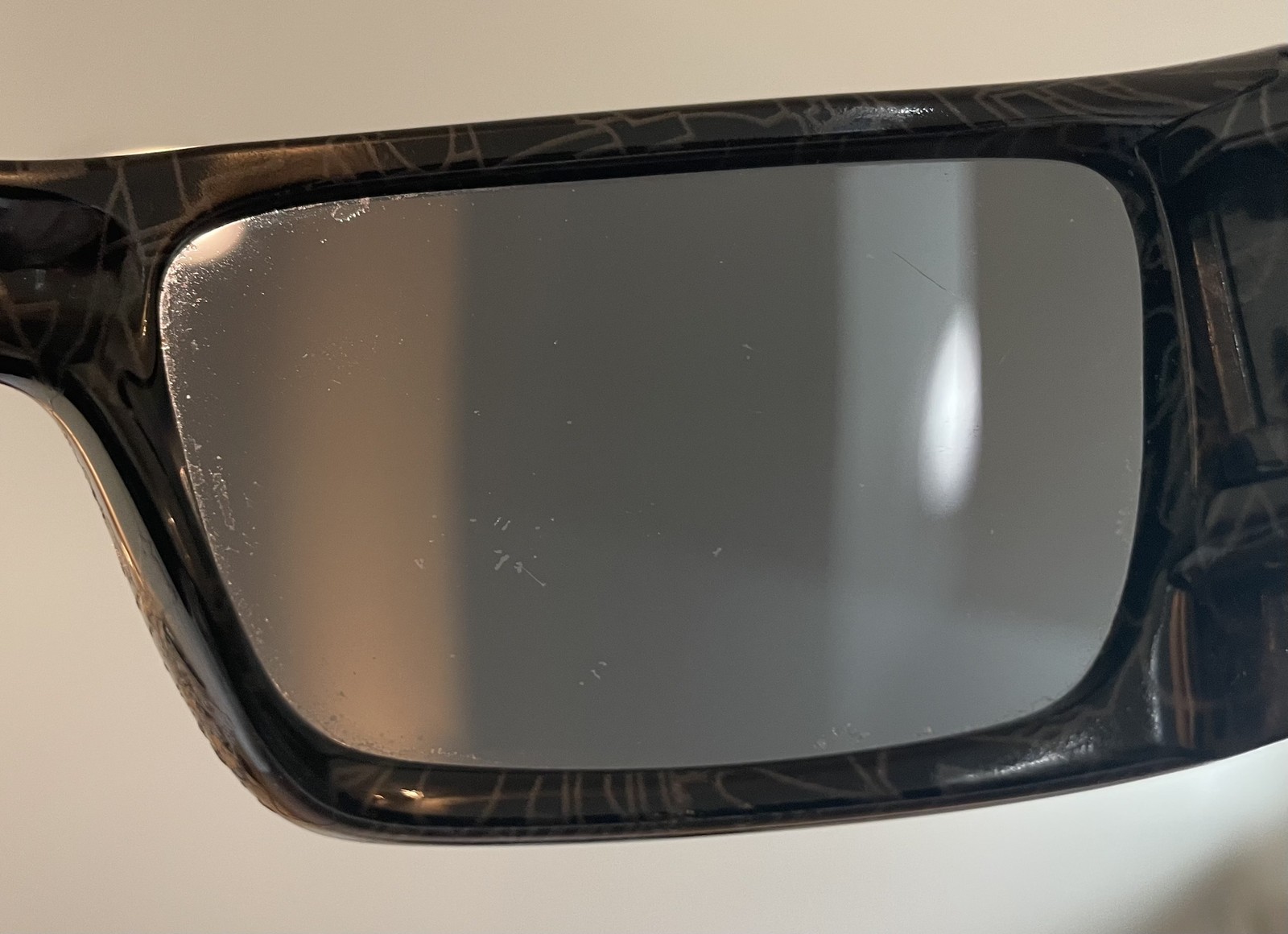 Oakley Fuel Cell Black / Silver Ghost Text – Black Iridium Polarized – NEAR MINT