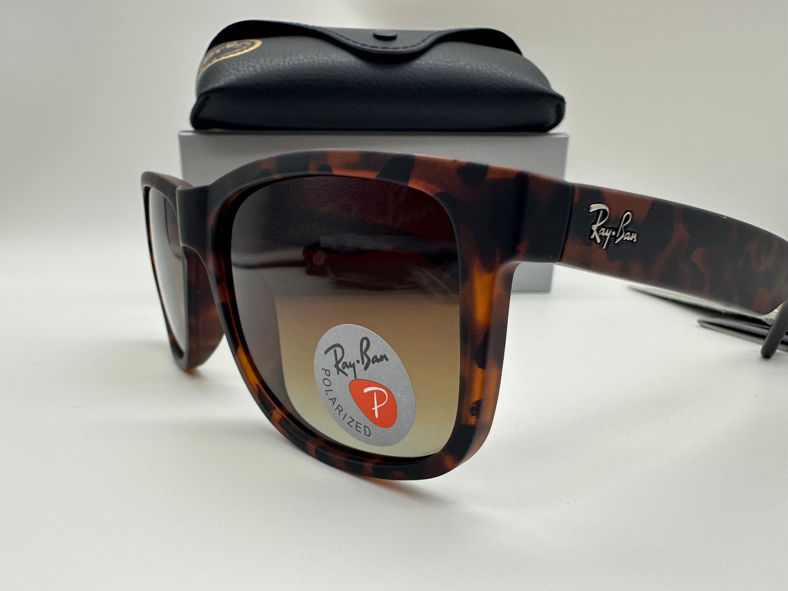 Ray-Ban Justin Classic RB4165 Tortoise Polarized Brown Men Sunglasses 54mm