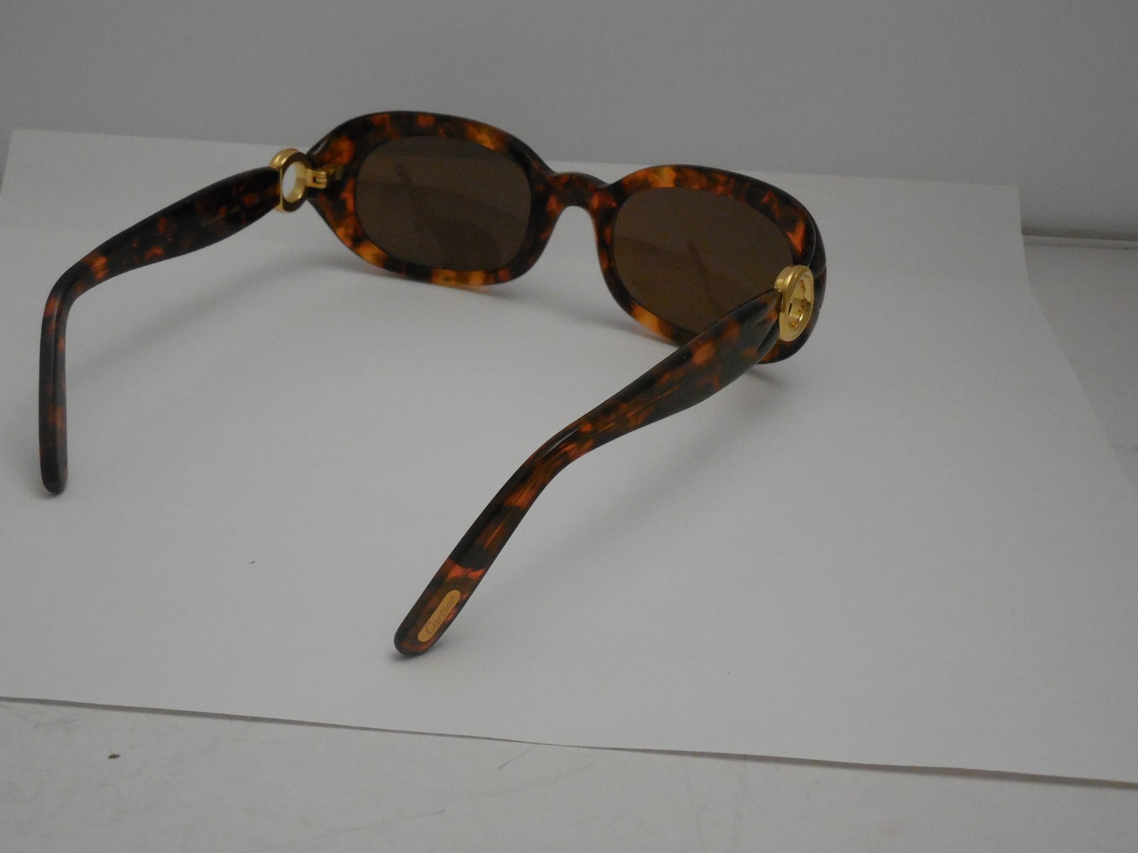 Cartier Paris Acetate plastic Tortoise Shell Oval Sunglasses eyewear frame 90’s