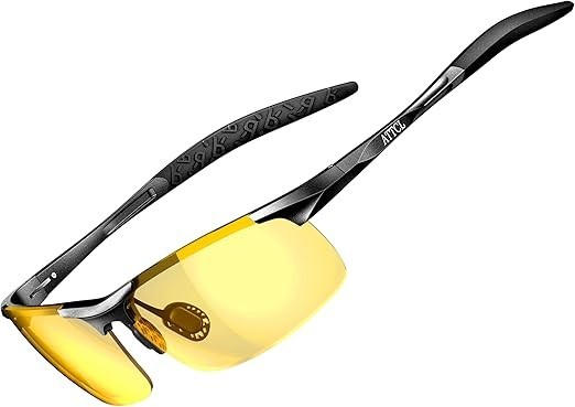 ATTCL Polarized Sunglasses Men Sports: UV Protection Anti Glare Night Driving