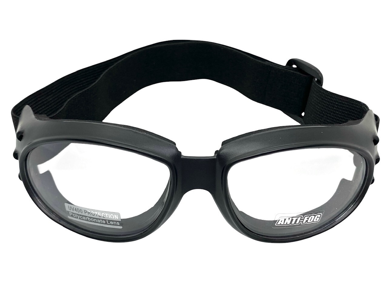 Men’s MOTORCYCLE Biker Day or Night Riding Padded Safety GOGGLES Anti Fog Lens