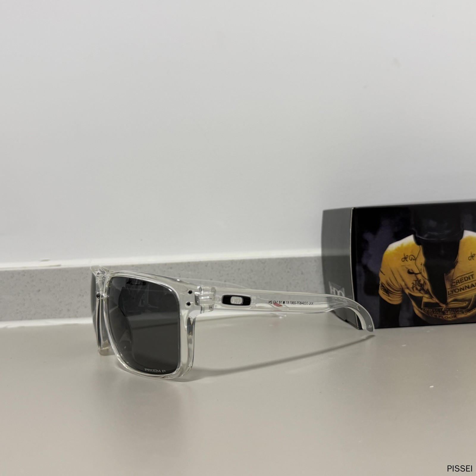 Oakley HOLBROOK PRIZM Black Lens Sunglasses XXL OO9487 Clear FrameIN BOX