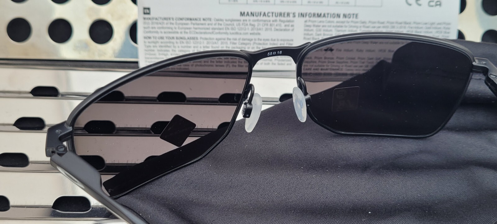 New Oakley EJECTOR Sunglasses 4142-0158 Satin Black w/ Prizm Black Lenses