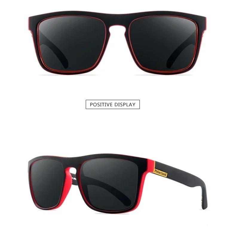UV400 Polarized Square Sunglasses Anti-Glare for Driving Fishing Travel