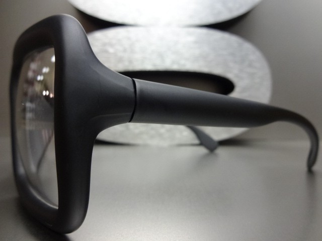 Mens Women OVERSIZE VINTAGE RETRO Clear Lens EYE GLASSES Large Matte Black Frame