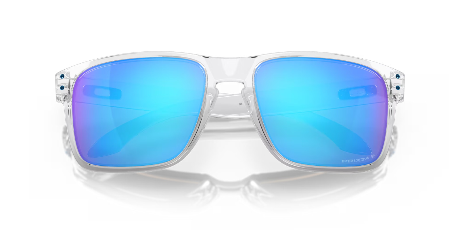 Oakley Sunglasses Holbrook XL OO9417-0759 Clear W/ PRIZM Sapphire POLARIZED