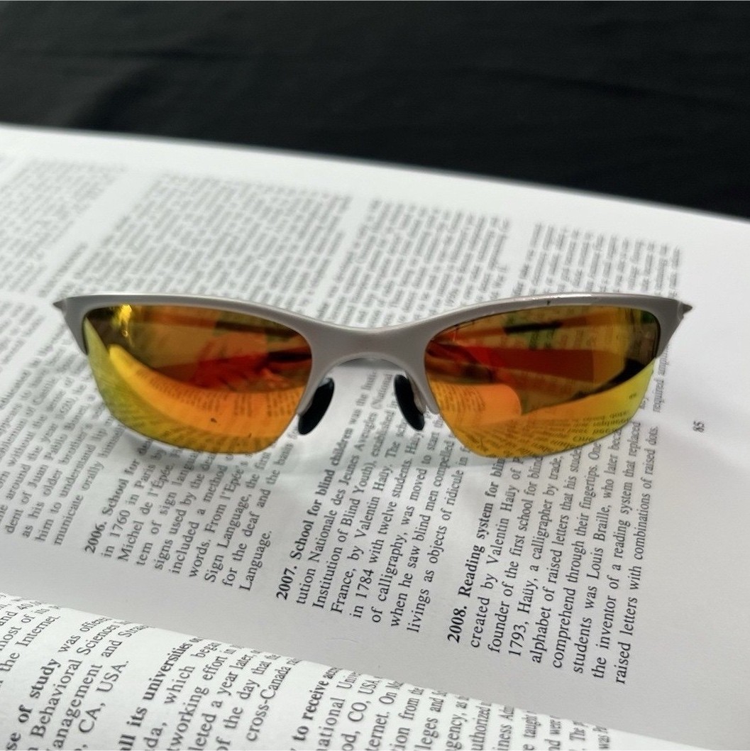 Oakley X-Metal Half wire Silver Metal Iridium lenses Sunglasses