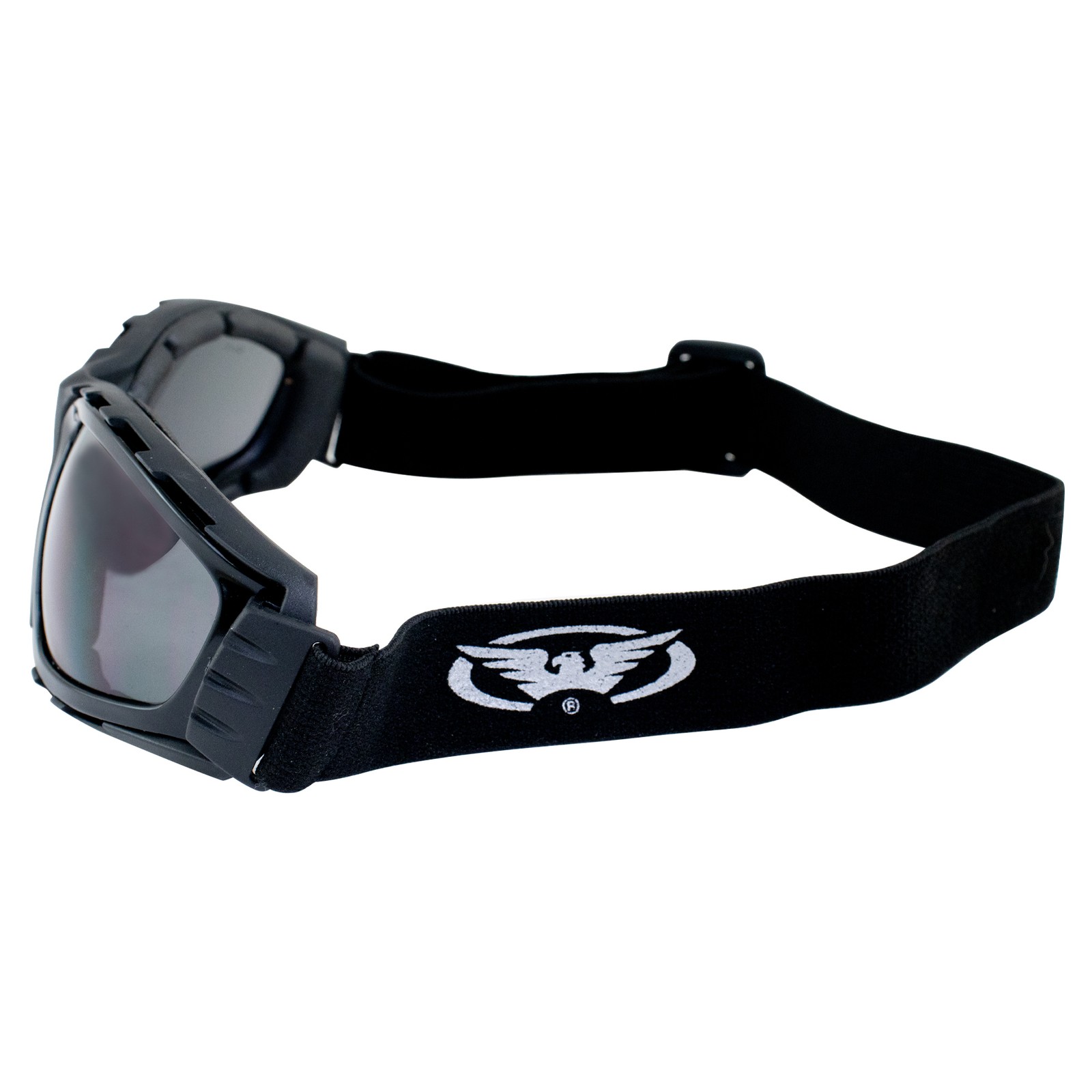 Global Vision Trip Safety Motorcycle Goggles Black Frames Smoke Lens