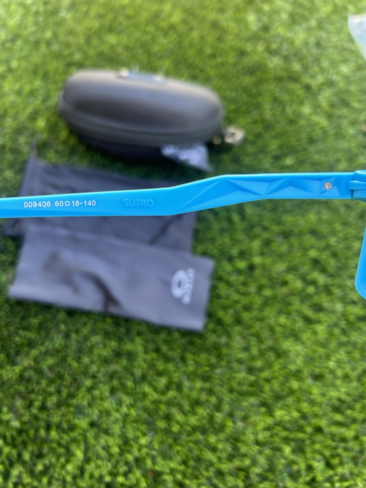 Oakley Sutro Shield Sunglasses Mirrored Blue Lens Blue Frame 140mm OO9406