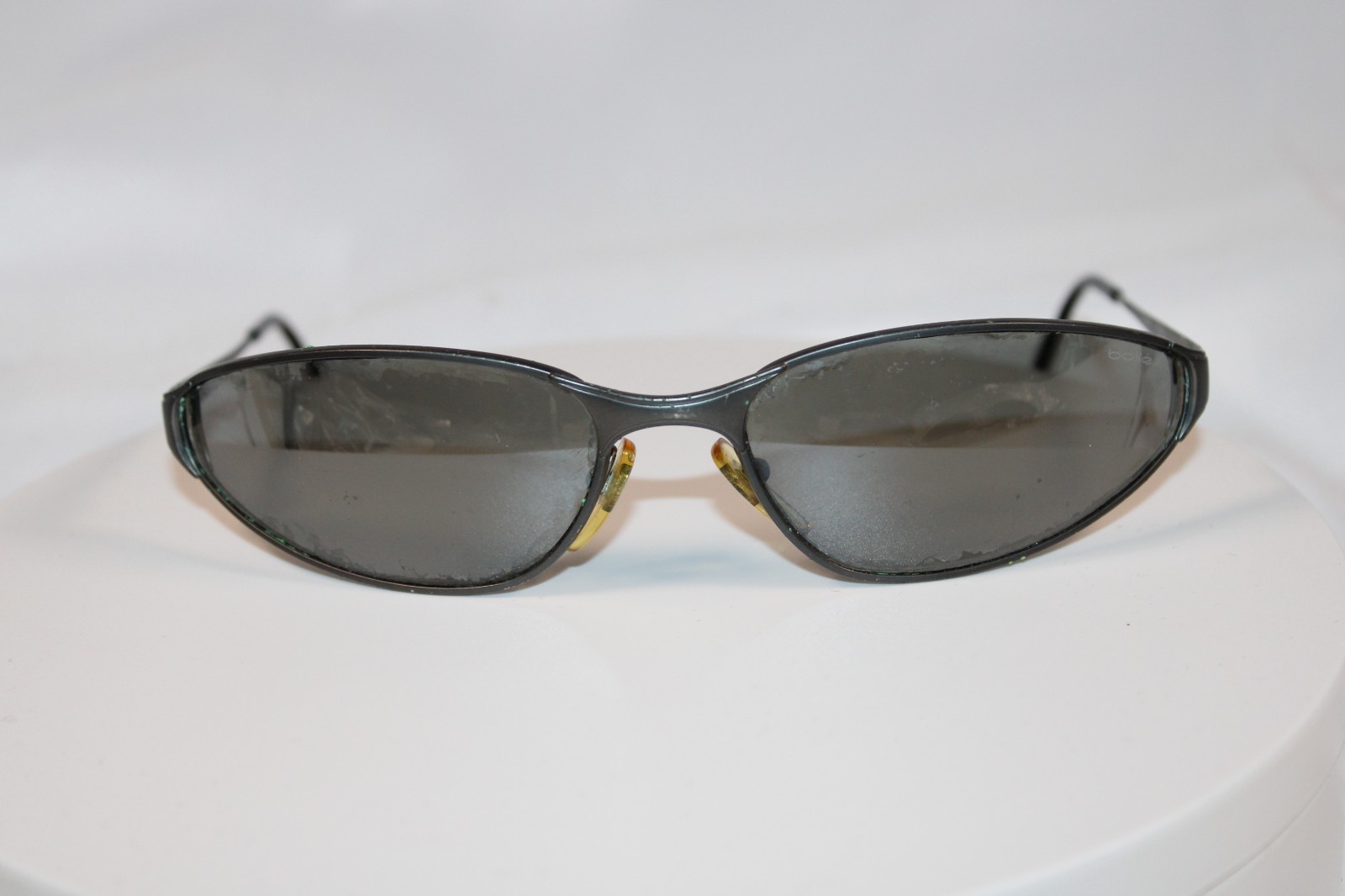 BOLLE Sunglasses 5510 Mod France Bolle PCM silver-Tone Frames Vtg Rd Discpt