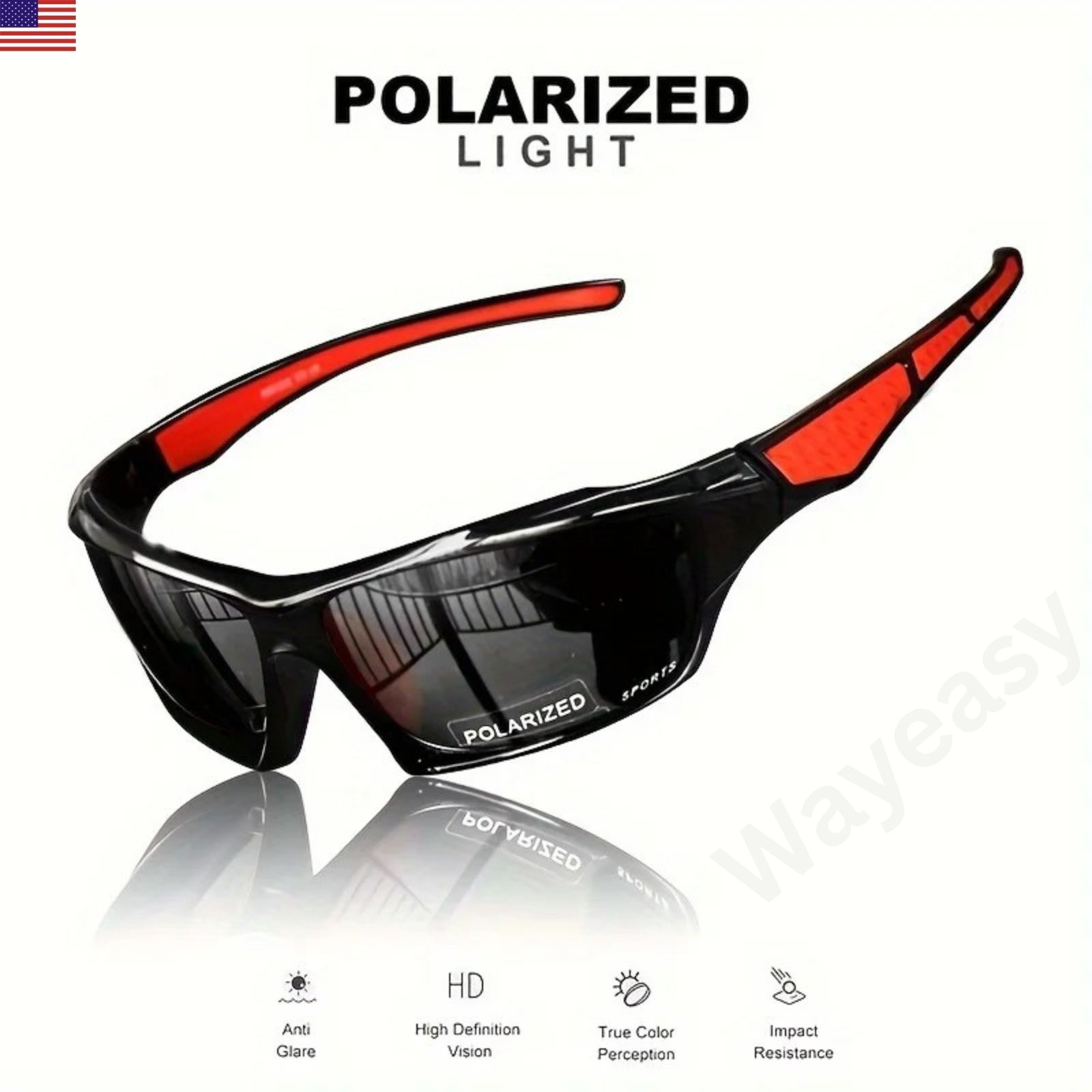 2025 Polarized Sports Sunglasses UV400 Fishing Cycling Driving Outdoor Men TAC