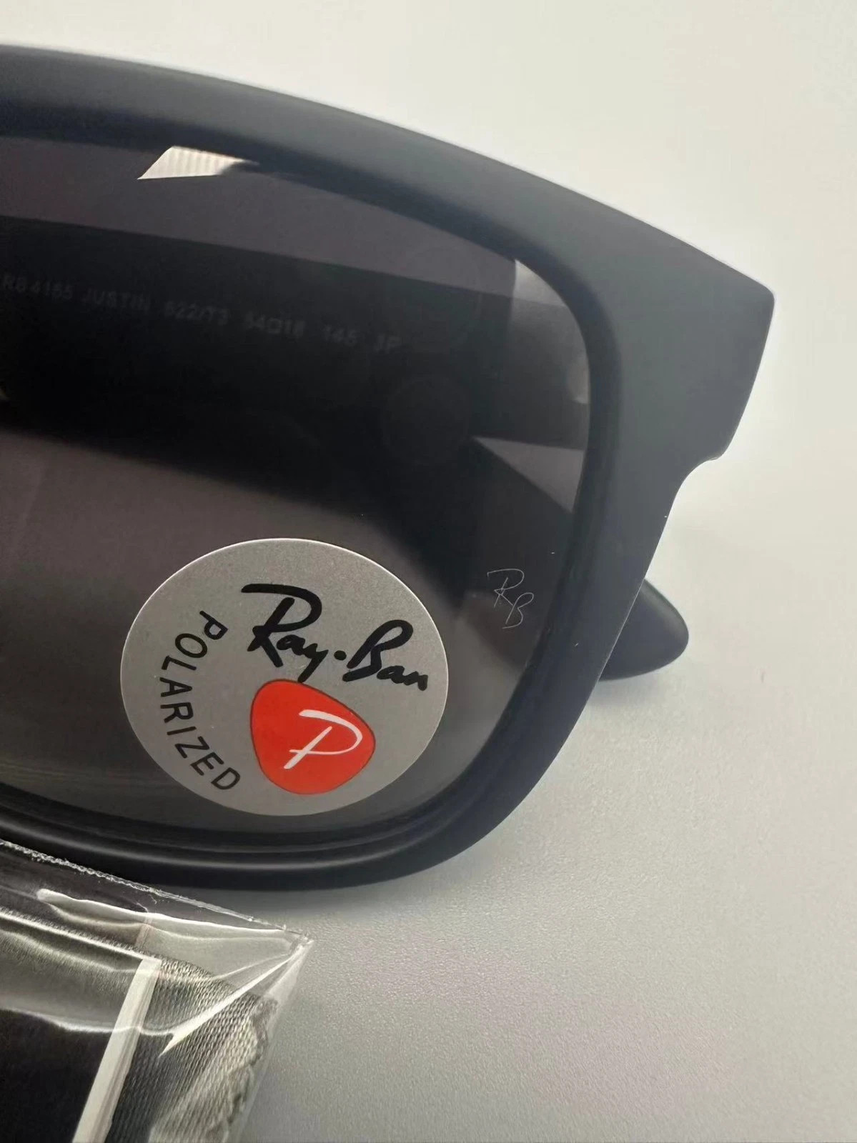 Ray-Ban RB4165 622/T3 Justin Polarized Sunglasses Grey Classic Frame 54mm