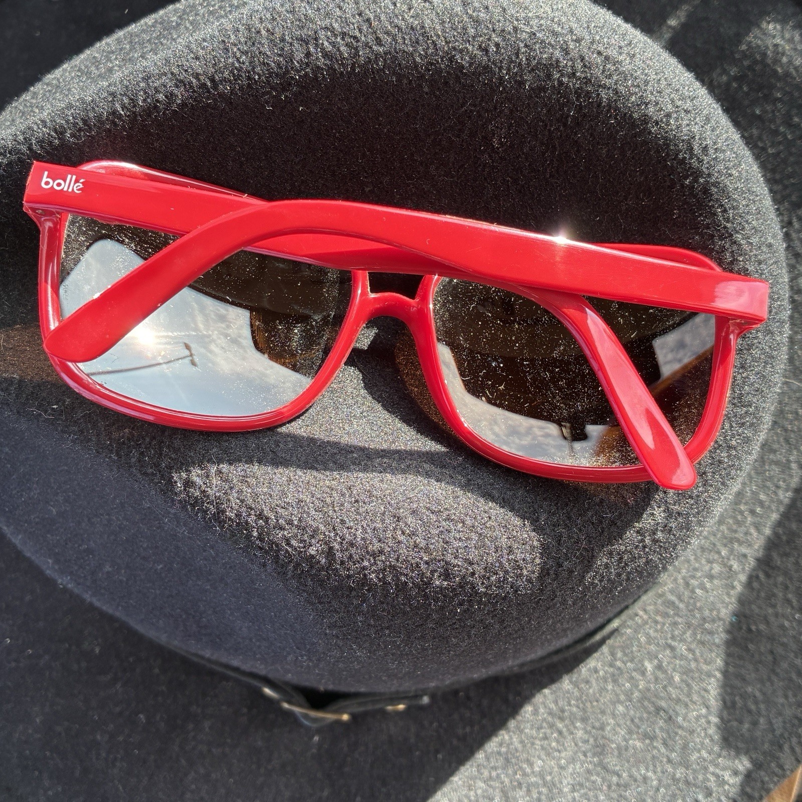 Bolle PC Sunglasses Men’s Red Plastic Made in France Frames Only