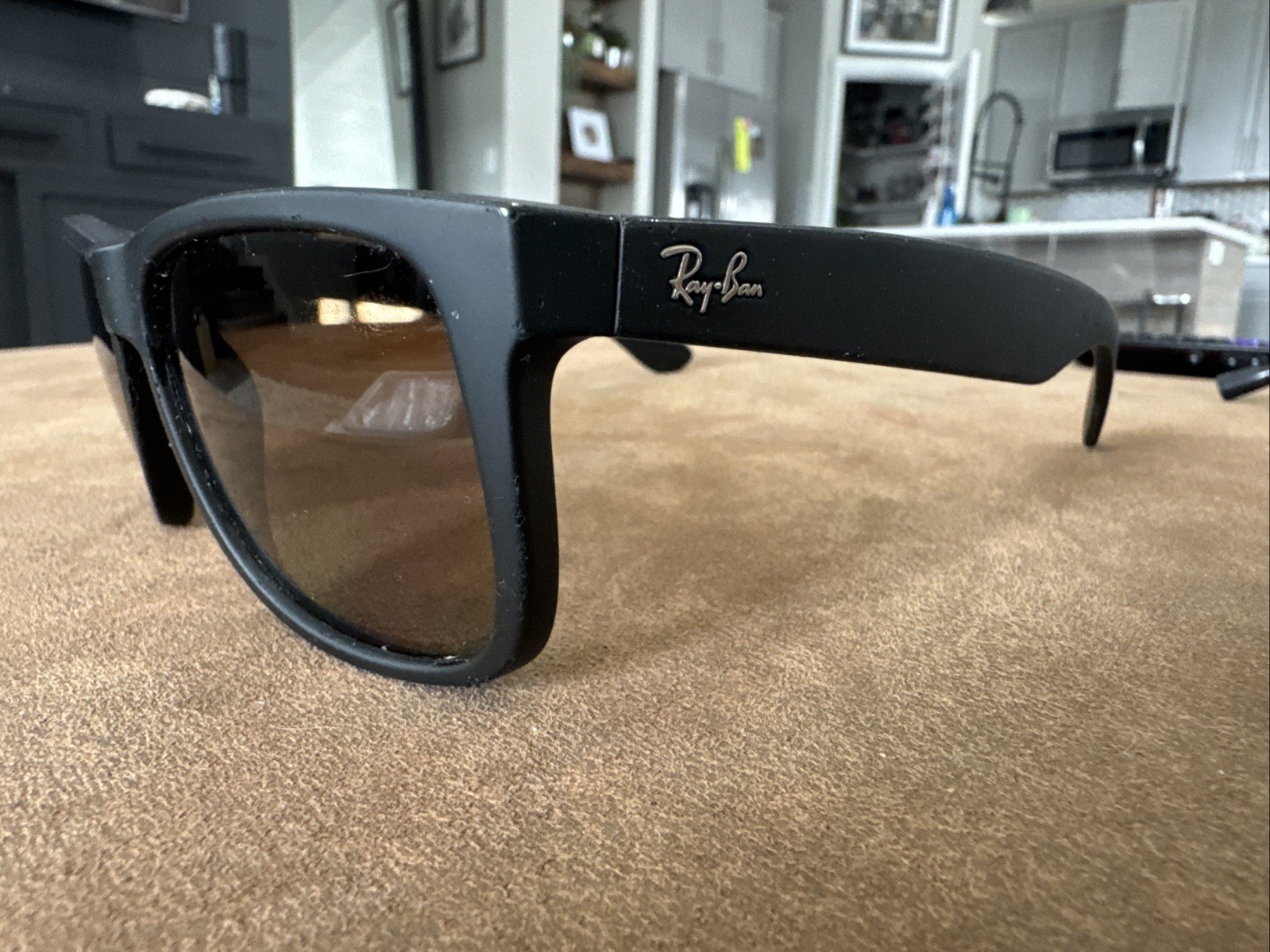 RAY BAN RB4165 622 T3 Matte Black Bronze Polarized Men’s 54mm Sunglasses #K37