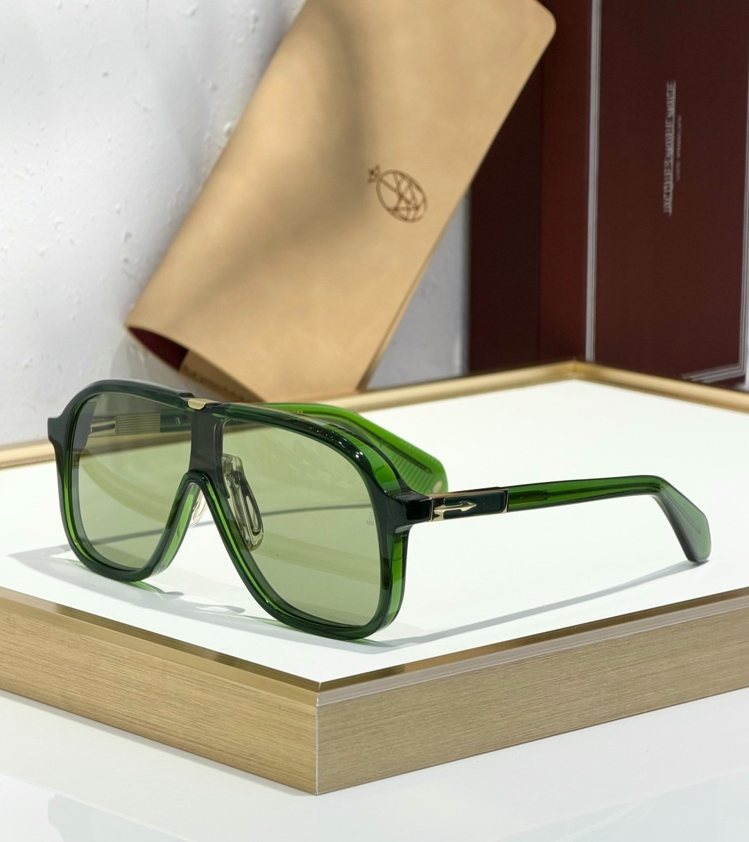 Jacques Marie Mage KUROKAWA Unisex Eyeglasses Green/Green 129-52 149mm