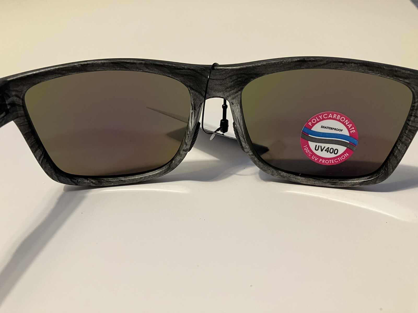 RAZE Eyewear Sunglasses Castaway Gray Wood grain Mirrored 29325 WM129