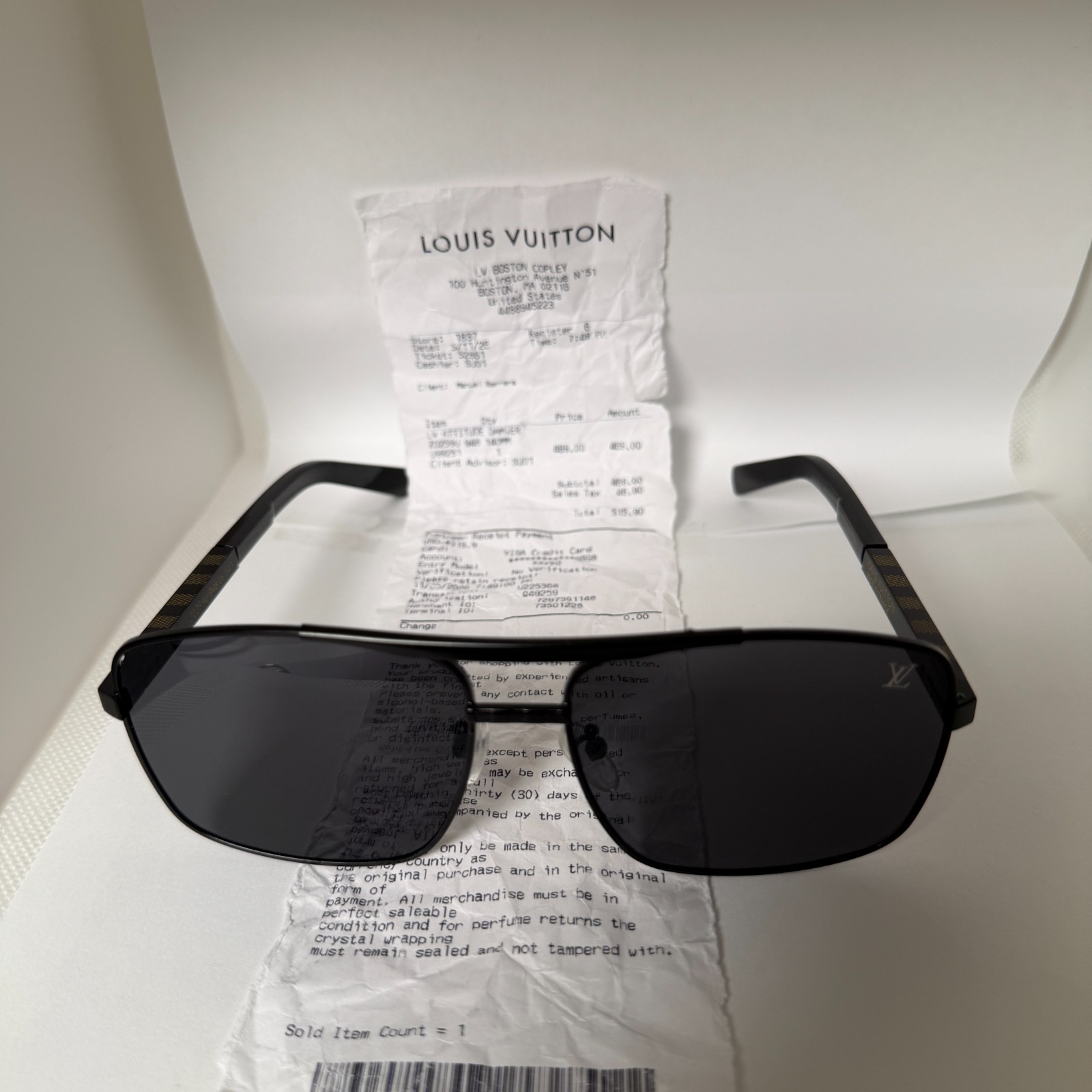 Louis Vuitton Attitude Sunglasses WITH RECEIPTS