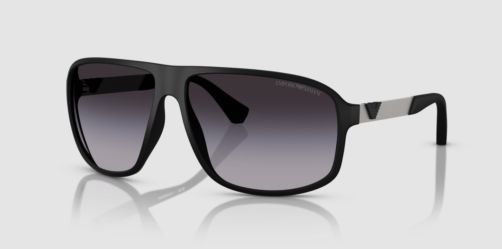 EMPORIO ARMANI EA4029 50638G Black Rubber Grey Gradient 64 mm Men’s Sunglasses