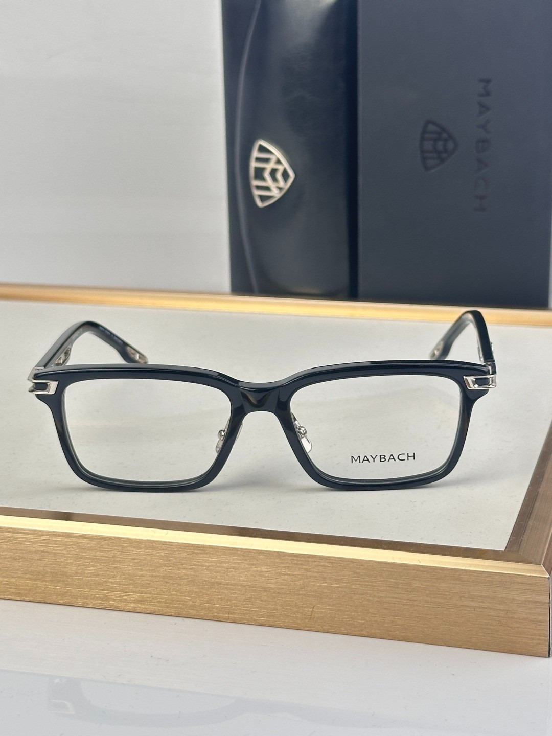 Maybach Serenity Rectangular Sunglasses Unisex Acetate Metal Luxury Eyewear