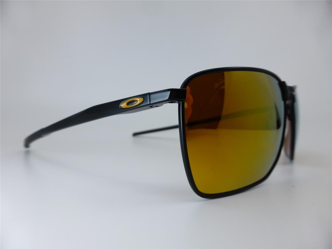 Oakley Sunglasses EJECTOR Satin Black – Prizm 24K Gold POLARISED Lenses 4142-14