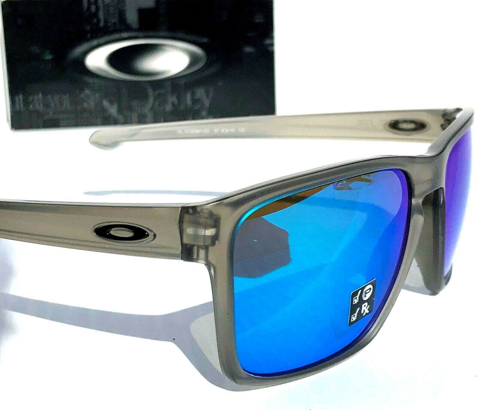 NEW* Oakley SLIVER XL Matte Grey Ink POLARIZED Sapphire Iridium Sunglass 9341-03