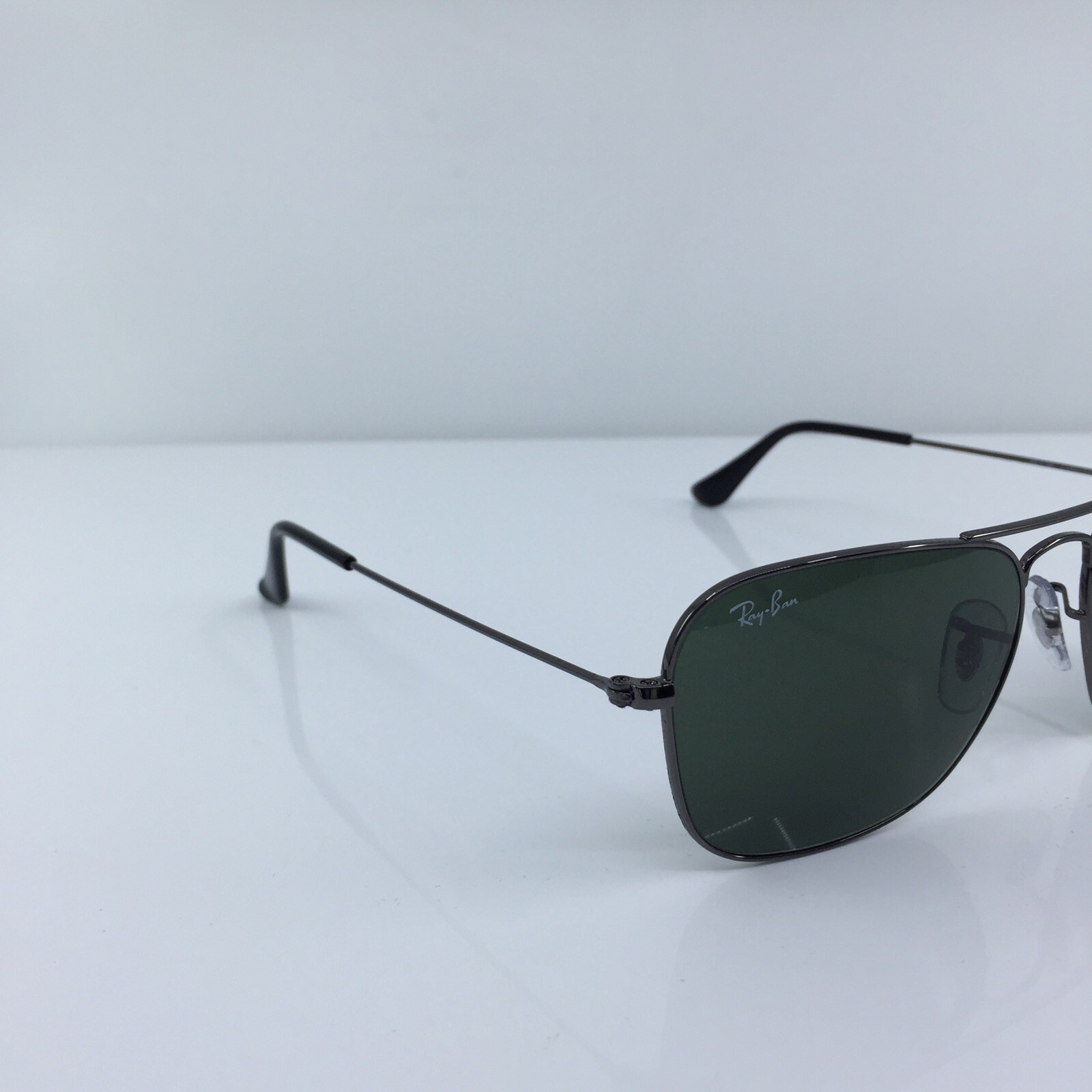 New Ray Ban Caravan Sunglasses RB 3136 Caravan C. 004 Gunmetal & G15 Lenses 55mm