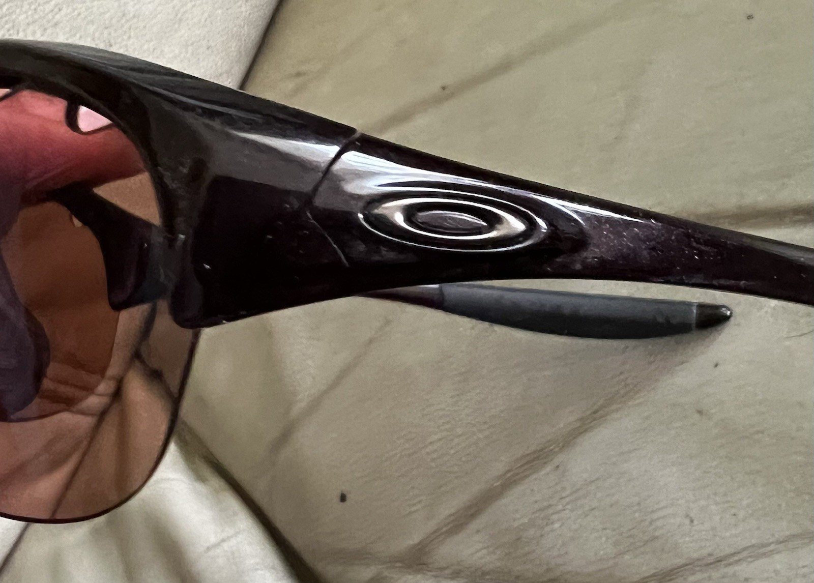 Oakley Endure Black Red Sparkling Sunglasses Made In USA