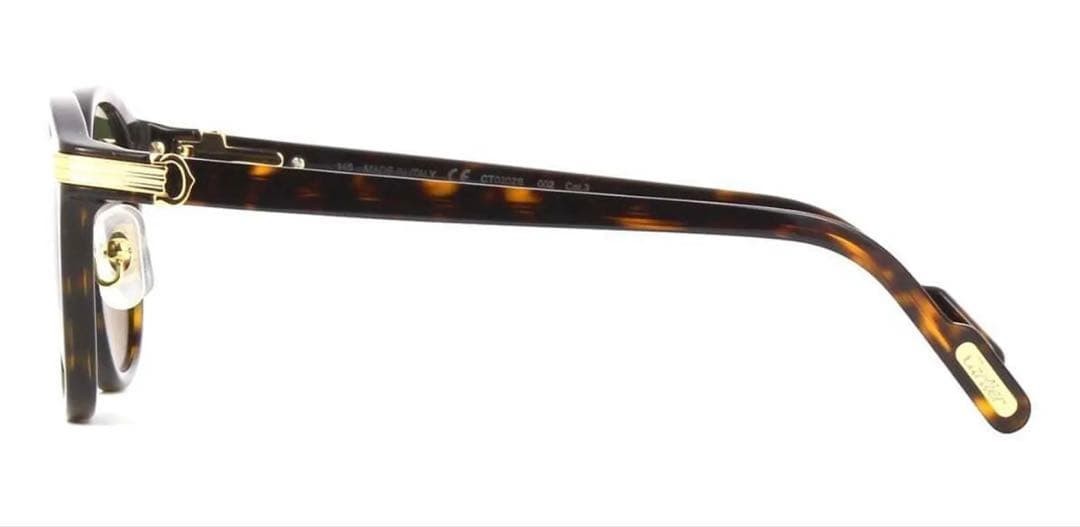 Cartier Premiere de Cartier Sunglasses CT0302S Brown Tortoise Frame Used From JP