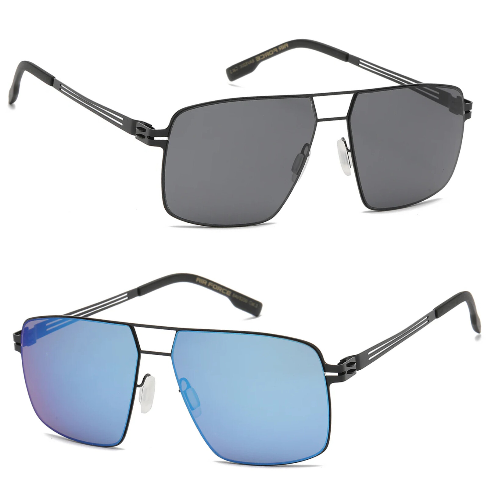New Square Metal Aviator Sunglasses Men Outdoor Sports Driving Glasses Golfing