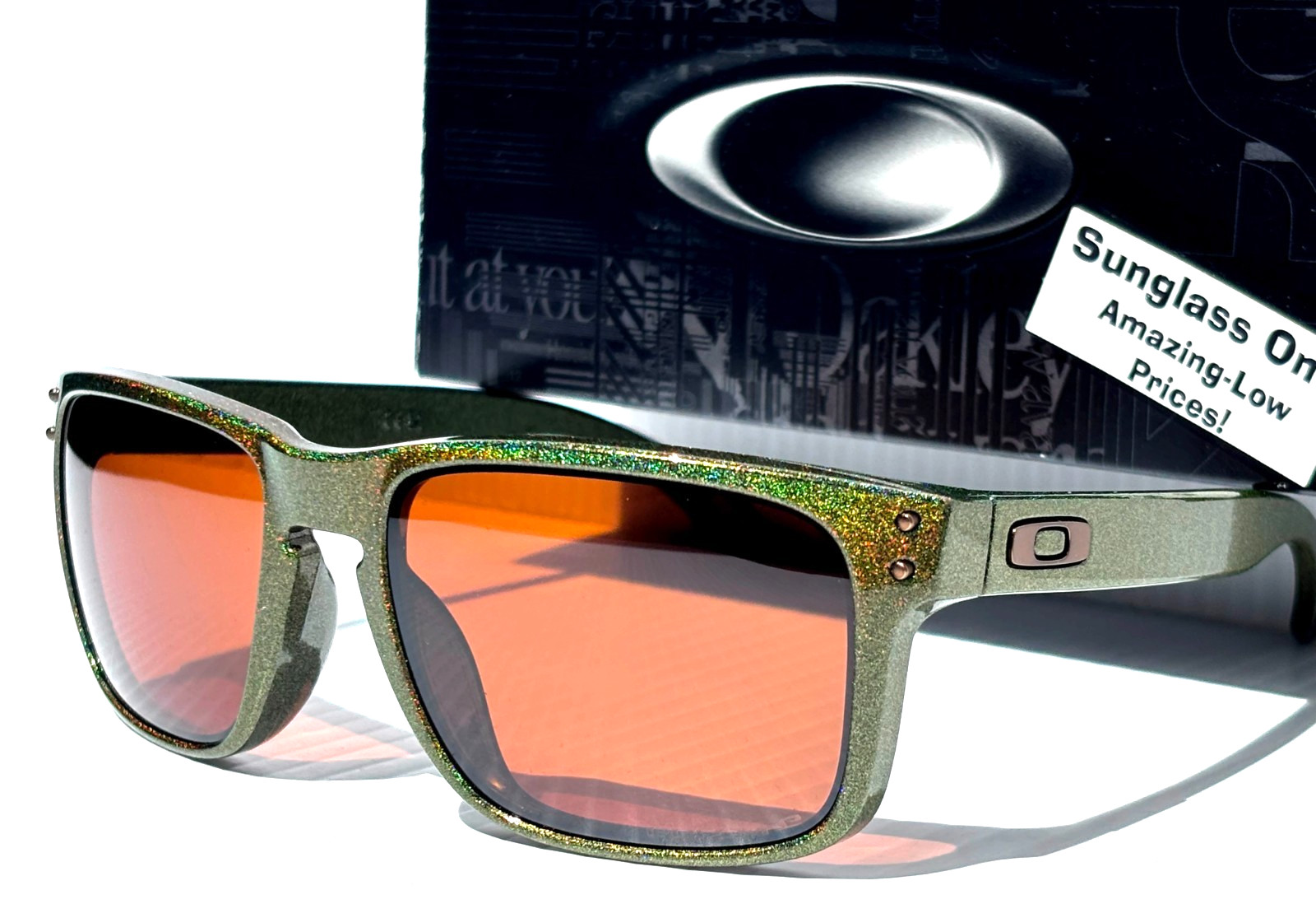 Oakley HOLBROOK Fern Spacedust POLARIZED PRIZM Tungsten Lens Sunglass 9102-AN