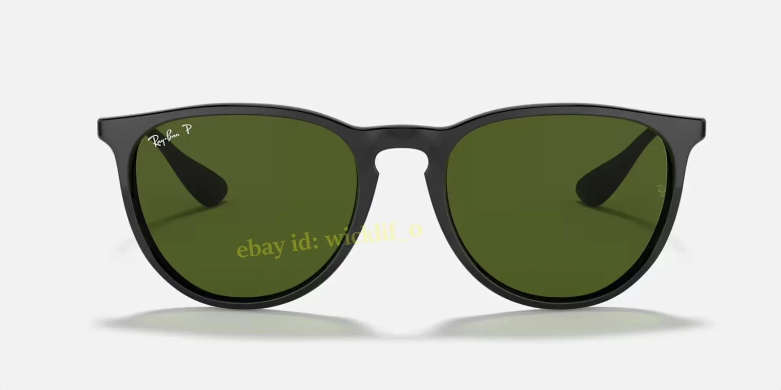 Ray-Ban Erika Classic RB4171 54mm Black G-15 Green Polarized Sunglasses UV400