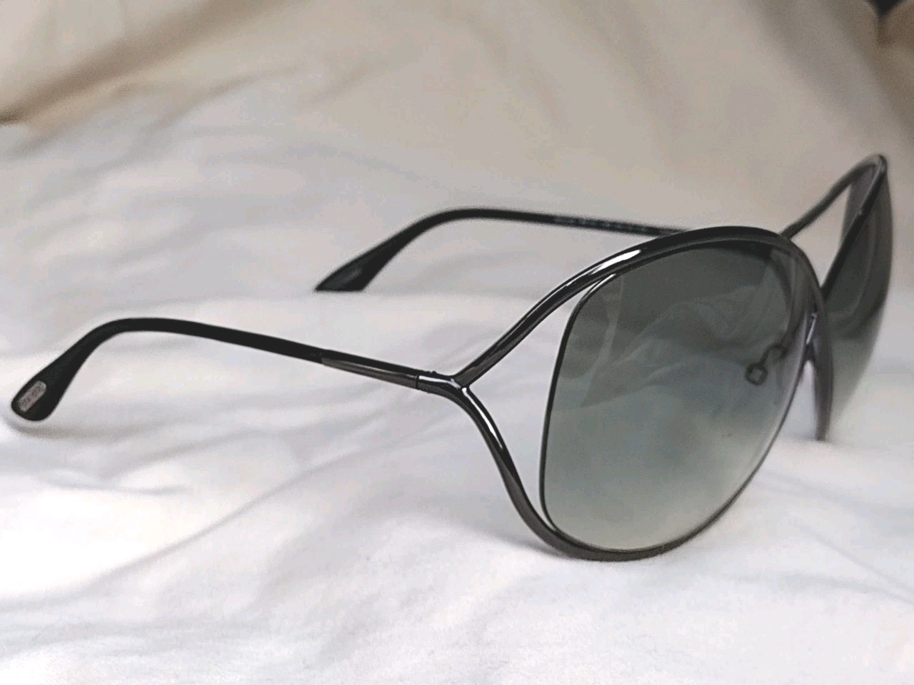 Tom Ford TF130 Miranda Womens Metal Sunglass 08B Shiny Gunmetal 68-10 Italy