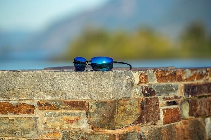 Suncloud Topline Polarized Sunglasses Black Blue Mirror by Smith Optics