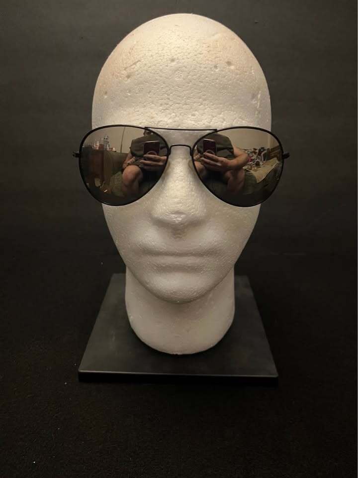 Black Reflective “Highway Patrol” Sunglasses
