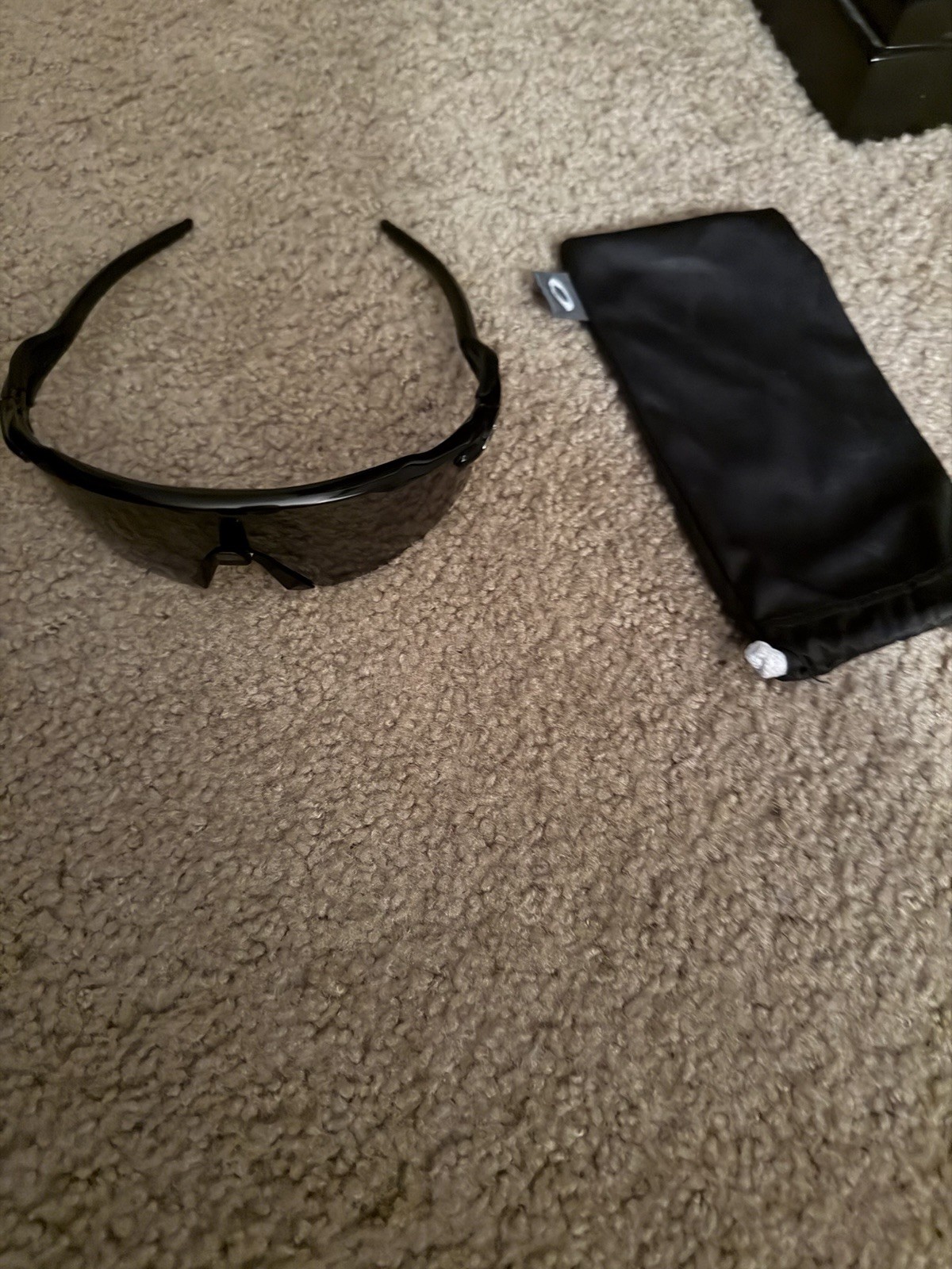 Oakley Radar EV Sunglasses Mens One Size Black Gray Shield Sport OO9208-5238