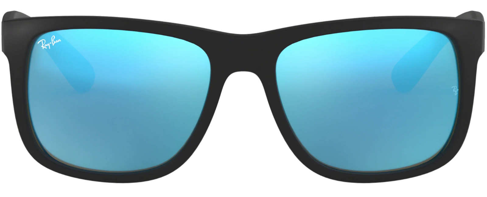 Ray-Ban Justin Color Mix Matte Rubber Black, Blue Mirror Lens RB4165 622/55 51