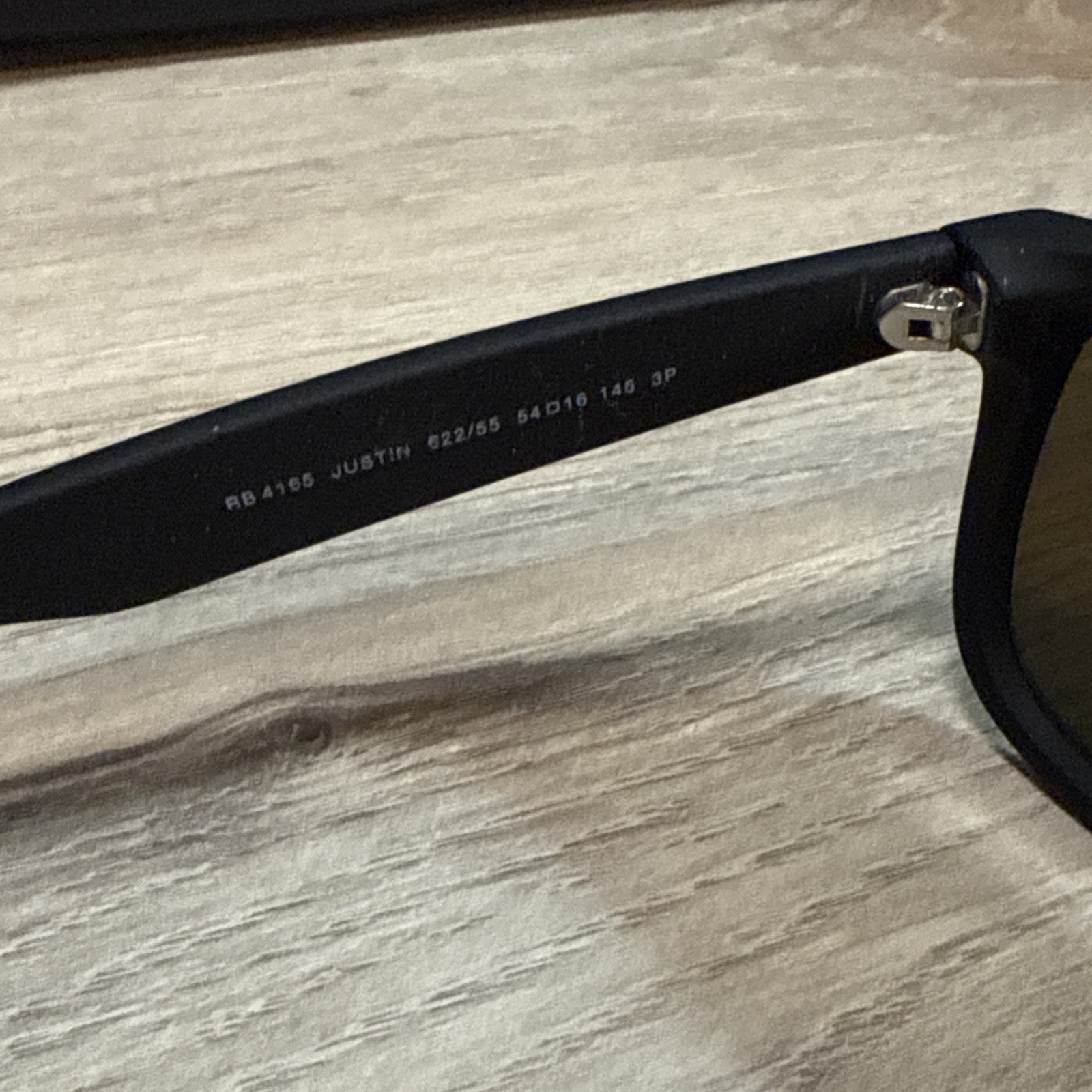 RayBan 4165 Justin 622/55 Matte Black/ Blue Mirror 54mm