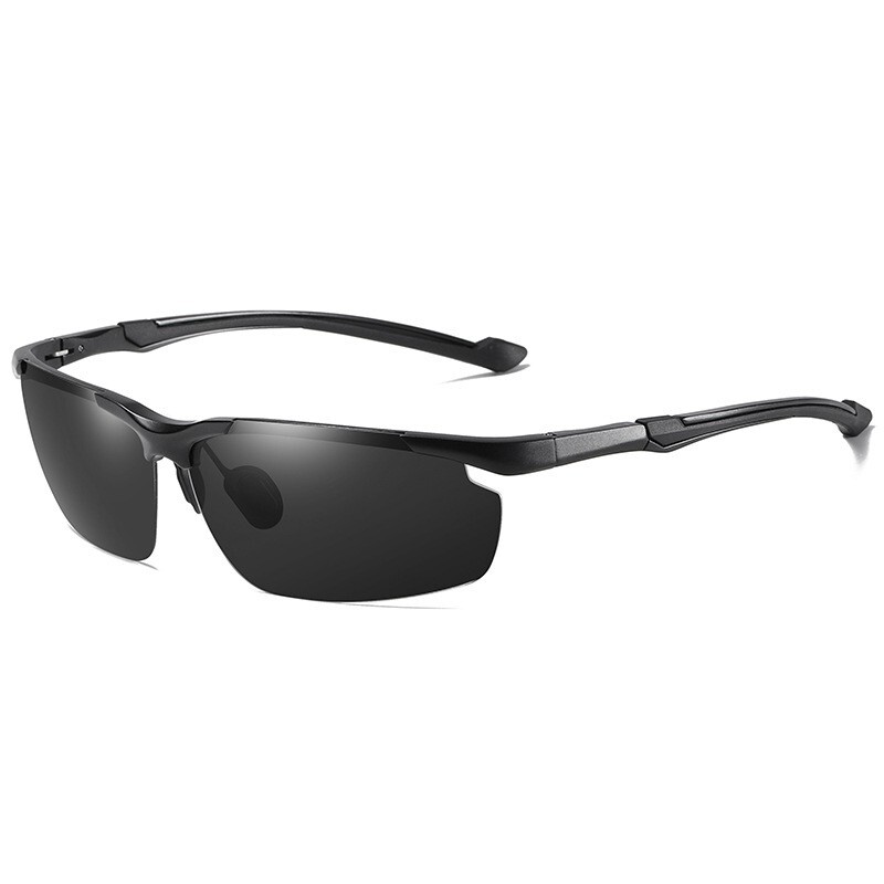 Polarized Sports Fishing Driving Sunglasses Men Al-Mg Metal Frame Ultra Light