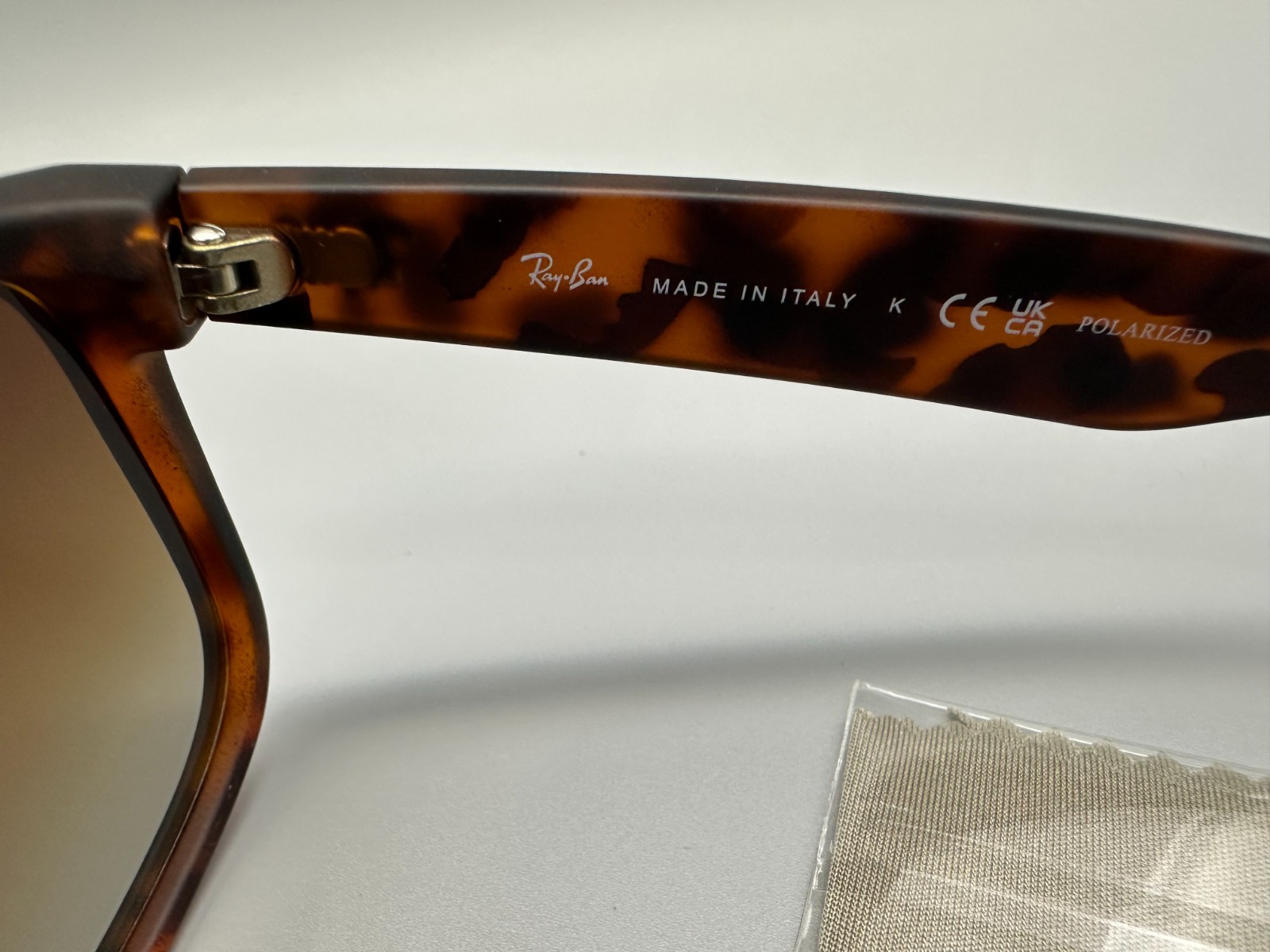 NEW Ray-Ban Justin Brown Polarized Sunglasses Matte Tortoise RB4165 865/T5