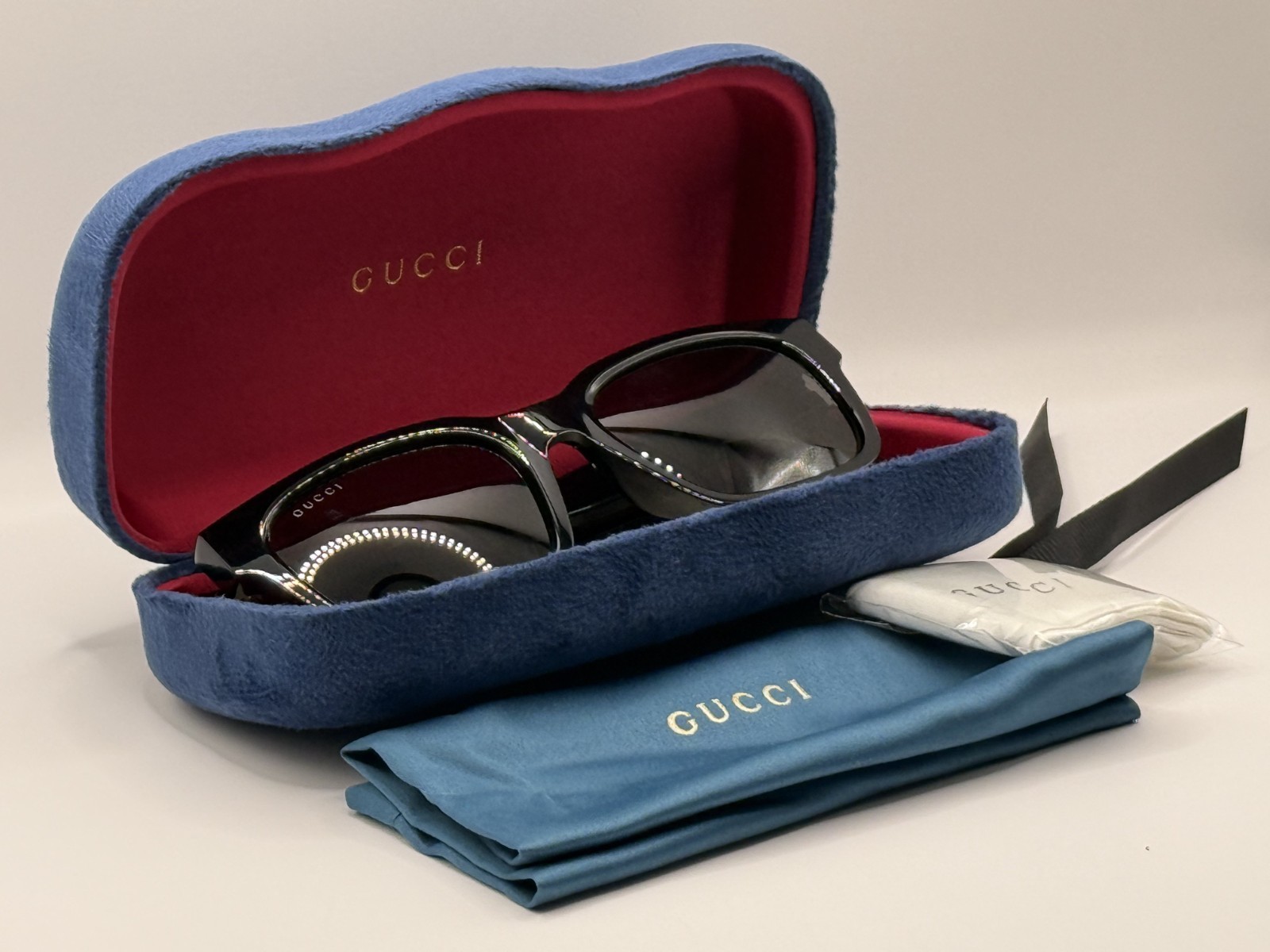 NEW Gucci GG1857SK-001 55mm Square Men Sunglasses