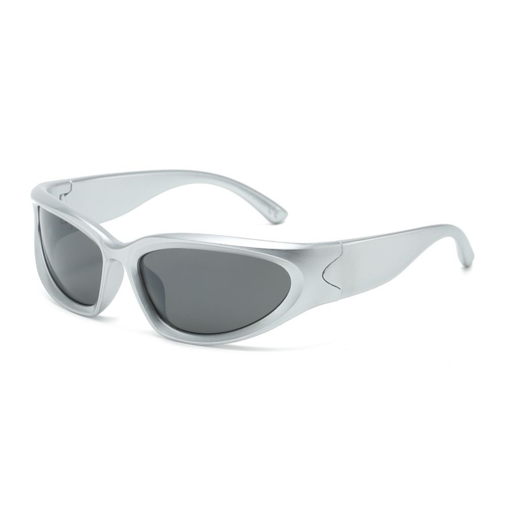 Fashion Sunglasses Retro Style Street Wear UV 400 Protection Silver Black Lens