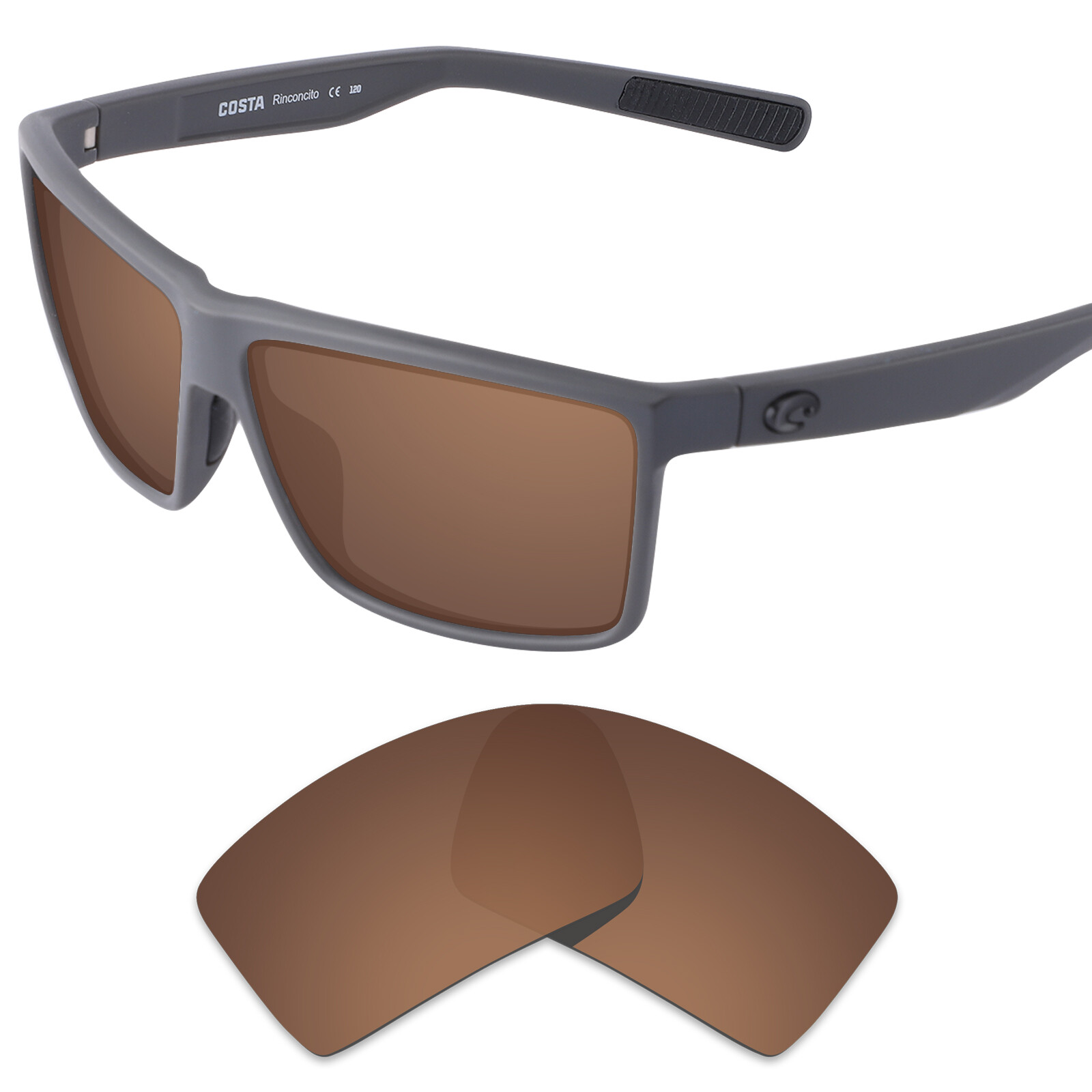 EYAR Polarized Replacement Lenses for-Costa Del Mar Rinconcito Sunglasses-Opt